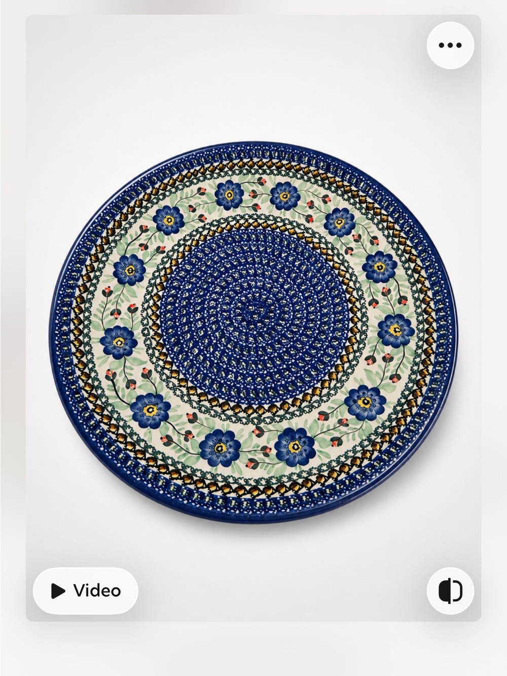 Unikat polish peacock large serving dishes